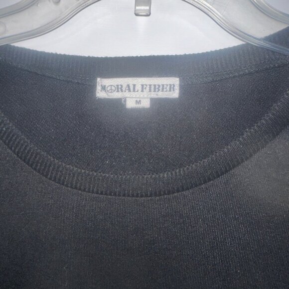 Moral Fiber Juniors' Long‎ Sleeve Crew Neck Lace-Up Long Sleeve Sweater medium - Picture 2 of 3